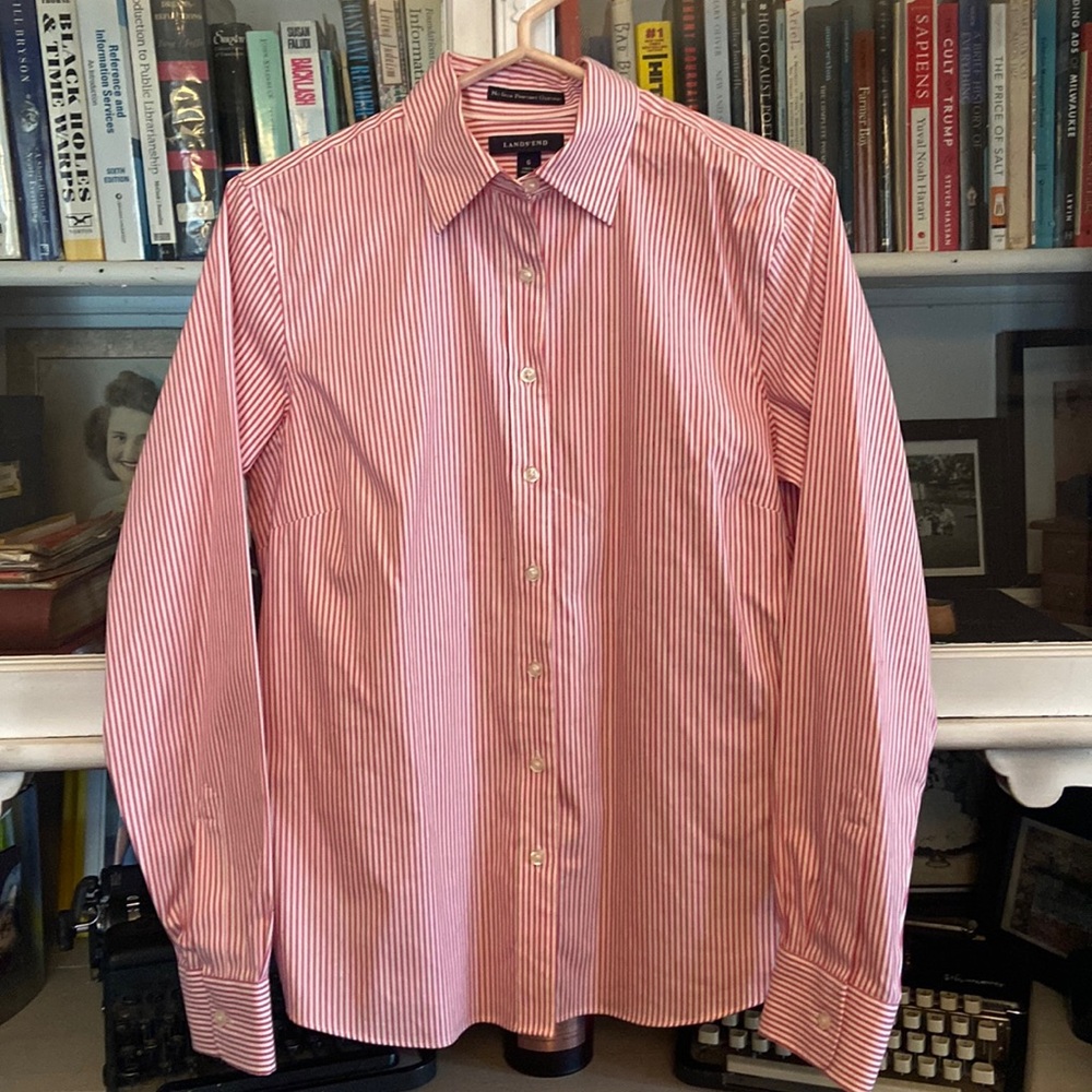 👜Lands End No Iron Pinpoint Oxford👜